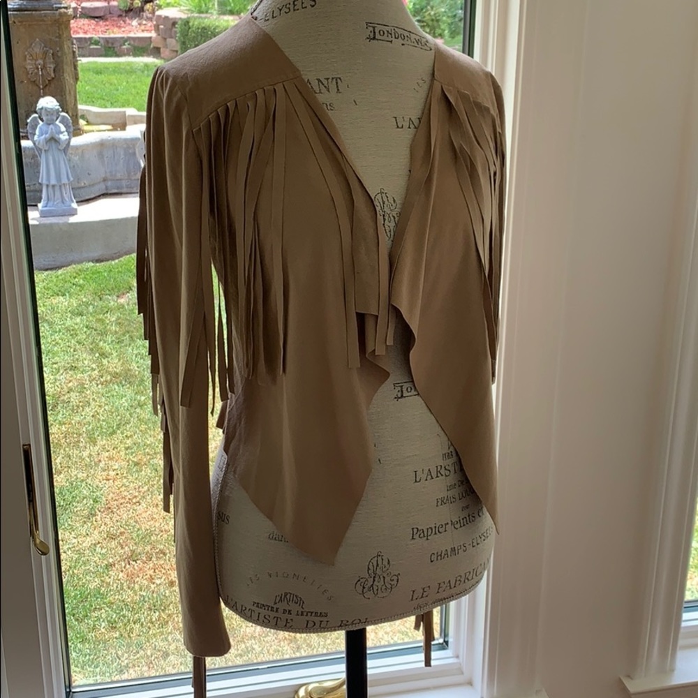 Light brown fur jacket